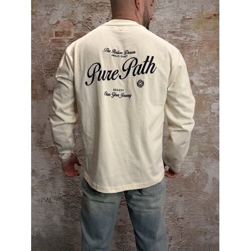 Pure Path Italian Dream Longsleeve T-shirt Ecru