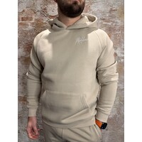 Logo Raglan Hoodie Beige