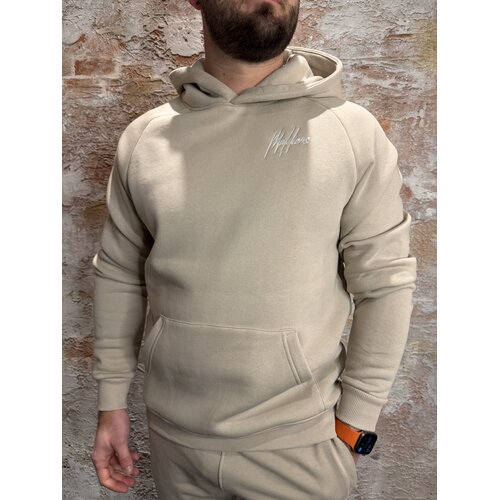 Malelions Logo Raglan Hoodie Beige