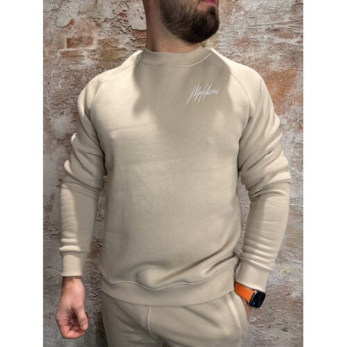 Malelions Logo Raglan Sweater Beige