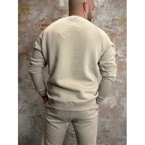 Malelions Logo Raglan Sweater Beige