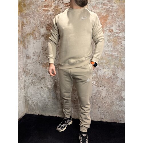 Malelions Logo Raglan Sweater Beige