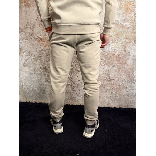 Malelions Logo Sweatpants Beige