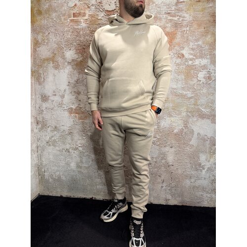 Malelions Logo Sweatpants Beige