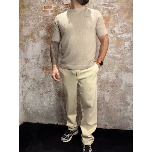 Pure Path Bouclé Knit T-shirt Sand