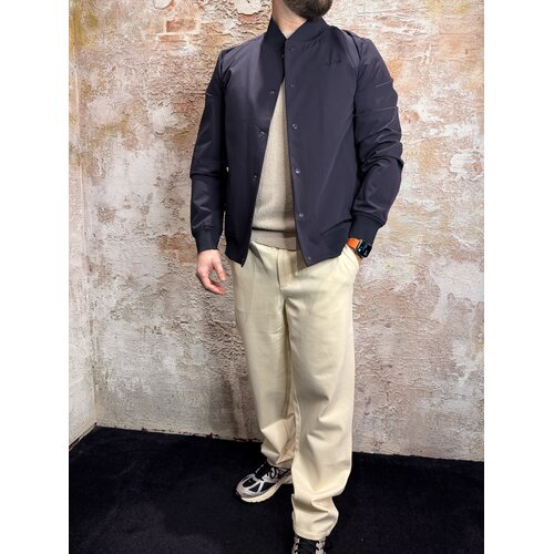 Pure Path Travel Stretch Bomber Jacket Navy