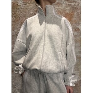 Equalité Oversized Track Jacket Grey Melange