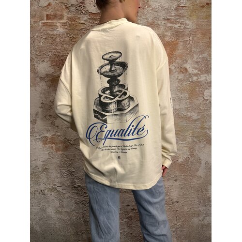 Equalité Fontain Oversized Longsleeve White