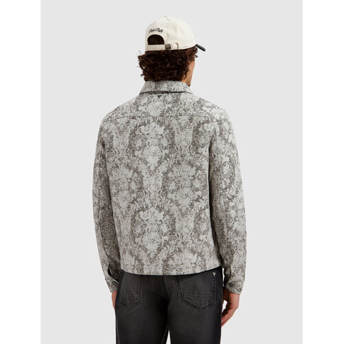 Pure Path Jacquard Flower Overshirt Black Pure Path Jacquard Flower Overshirt Black