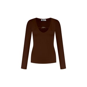 Malelions V-Neck Top Chocolate