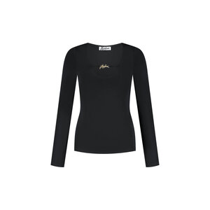 Malelions V-Neck Top Black