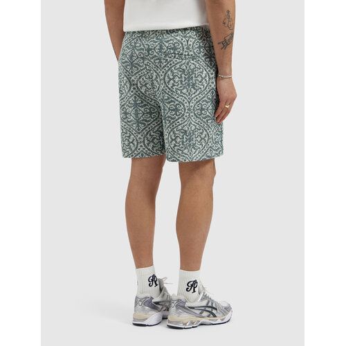 Pure Path Jacquard Pattern Shorts Emerald