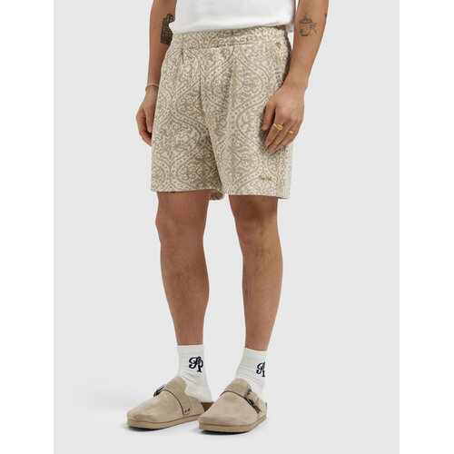 Pure Path  Jacquard Pattern Shorts Sand