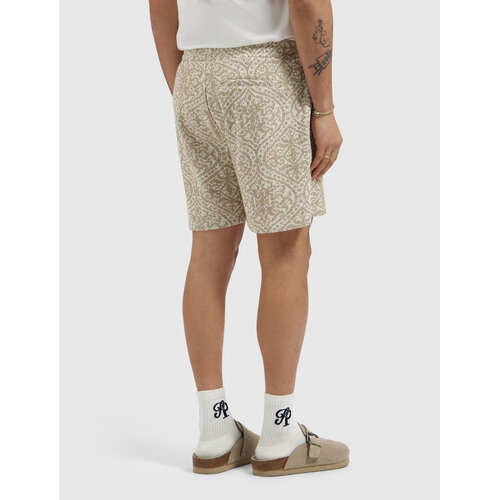 Pure Path  Jacquard Pattern Shorts Sand