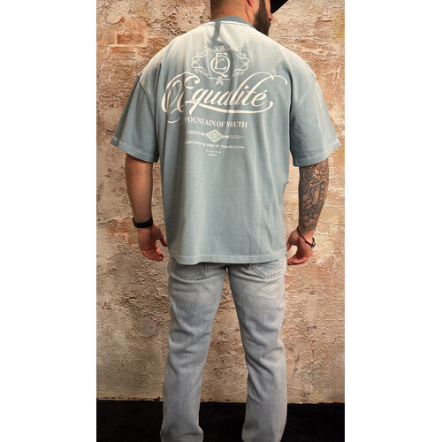 Equalité Yuki Boxy Tee Washed Light Blue