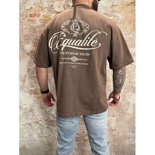 Equalité Yuki Boxy Tee Tobacco