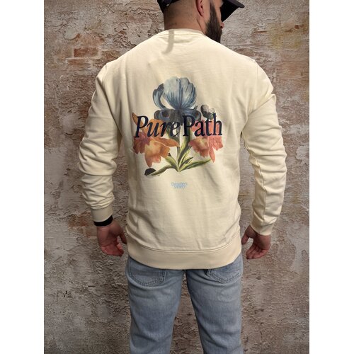 Pure Path Trio of Flowers Sweater Ecru