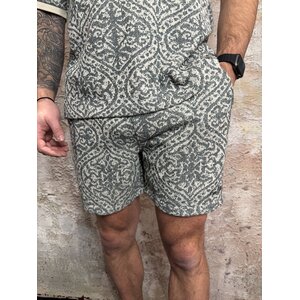 Pure Path Jacquard Pattern Shorts Emerald