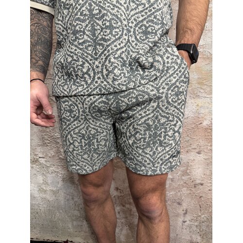 Pure Path Jacquard Pattern Shorts Emerald