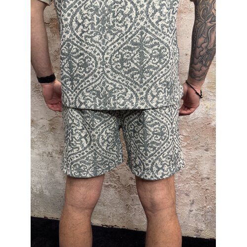 Pure Path Jacquard Pattern Shorts Emerald