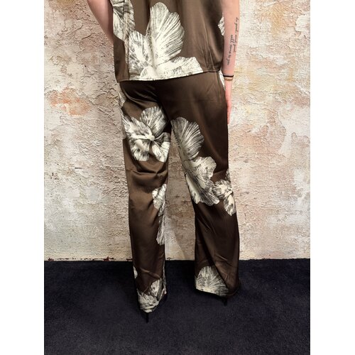 Sisters Point Ella-PA57b Pants Brown Flower Sisters Point Ella-PA57b Pants Brown Flower