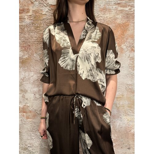 Sisters Point Venny-SS8 Top Brown Flower Sisters Point Venny-SS8 Top Brown Flower