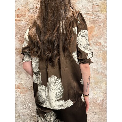 Sisters Point Venny-SS8 Top Brown Flower Sisters Point Venny-SS8 Top Brown Flower