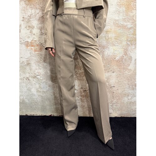 Malelions Pinstripe Pantalon Sand