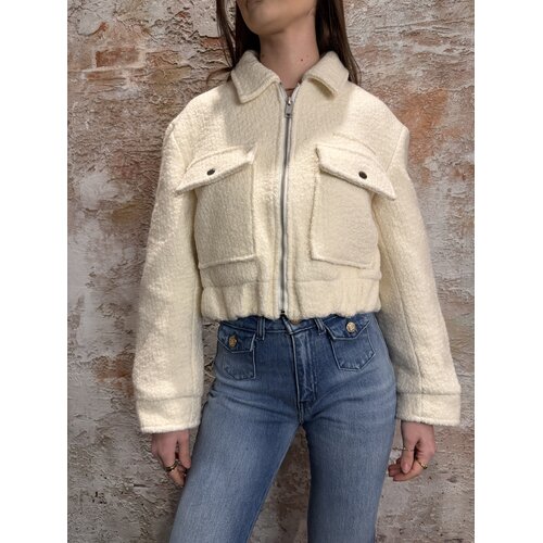 Malelions Label Bouclé Jacket Cream Malelions Label Bouclé Jacket Cream