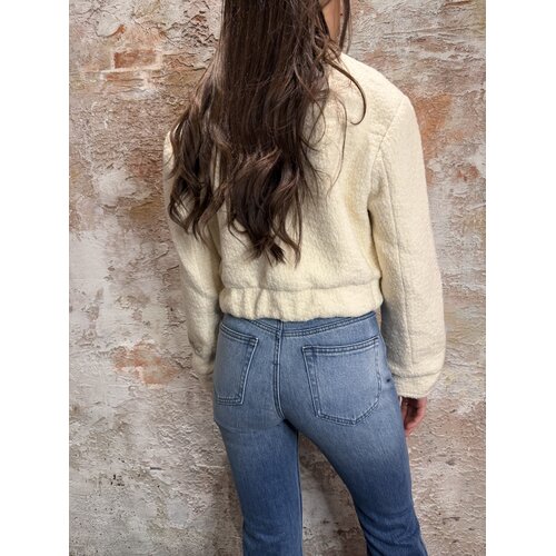 Malelions Label Bouclé Jacket Cream Malelions Label Bouclé Jacket Cream