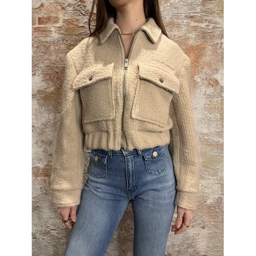 Malelions Label Bouclé Jacket Sand Malelions Label Bouclé Jacket Sand