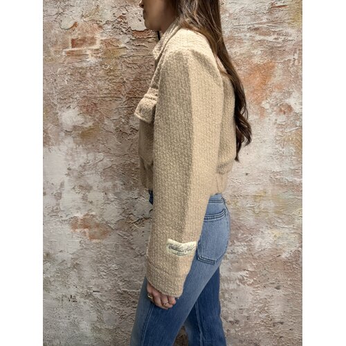 Malelions Label Bouclé Jacket Sand Malelions Label Bouclé Jacket Sand