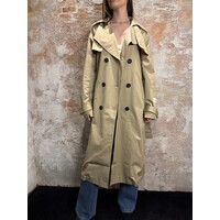 Label trench Coat Sand