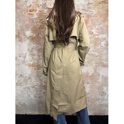 Malelions Label trench Coat Sand
