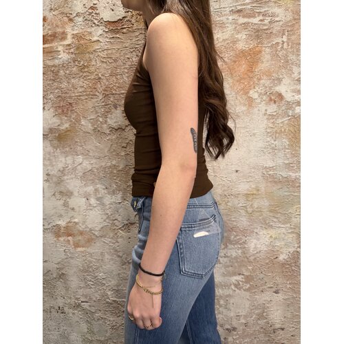 Josh V Enid Halter T-Shirt Brown Josh V Enid Halter T-Shirt Brown