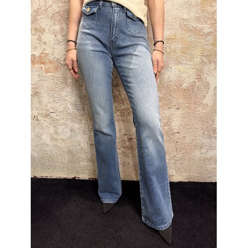 Nikkie Piciba Flare Jeans Light Blue