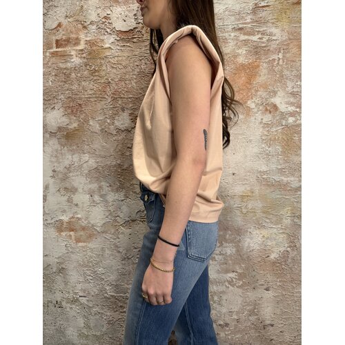 Josh V Sue T-Shirt Met Schoudervuling Pink