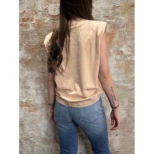 Josh V Sue T-Shirt Met Schoudervuling Pink