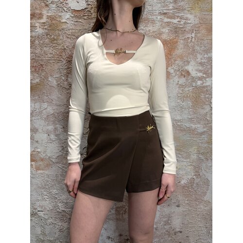 Malelions V-Neck Top Ecru