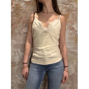 Josh V River Halter Top Creme White