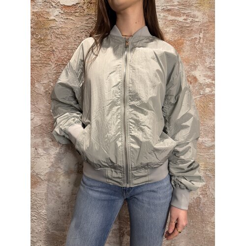 Airforce Waxed Crinckle Bomber Metal Airforce Waxed Crinckle Bomber Metal
