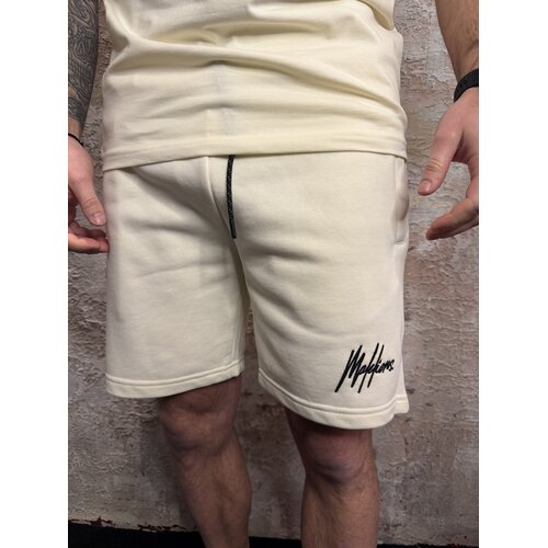 Malelions Logo Shorts Off White