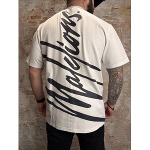 Malelions Regular T-Shirt White Antra