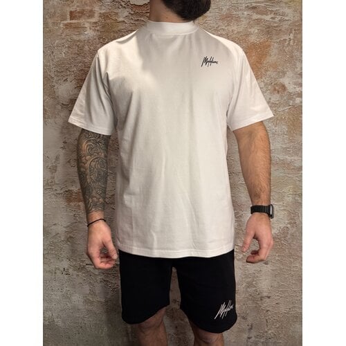 Malelions Regular T-Shirt White Antra