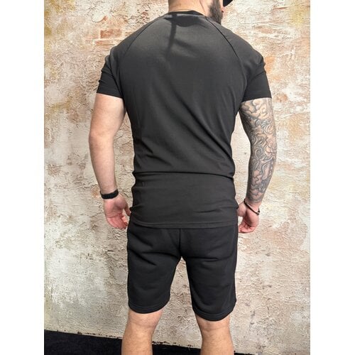 Malelions Logo Raglan T-Shirt Black