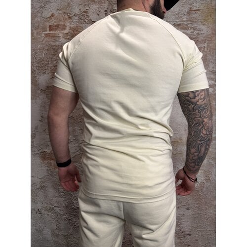 Malelions Logo Raglan T-Shirt Off White