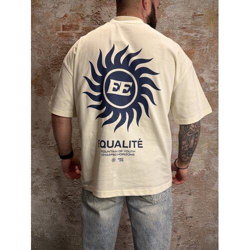 Equalité Sunny Boxy Tee Off White Navy