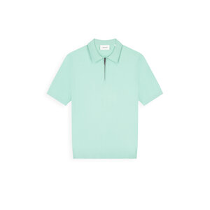 Pure Path Half-zip Flat Knit Polo Mint
