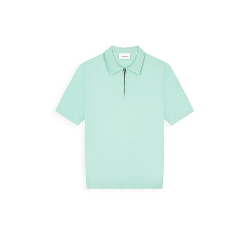 Pure Path Half-zip Flat Knit Polo Mint