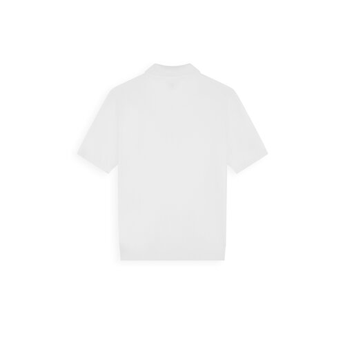 Pure Path Half-zip Flat Knit Polo OffWhite